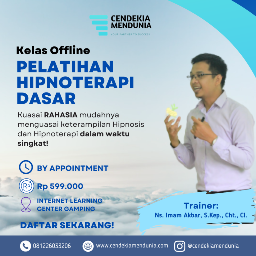 PELATIHAN HIPNOTERAPI DASAR (KELAS TATAP MUKA)